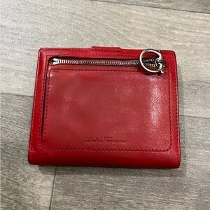 Salvatore Ferragamo Red Leather Wallet
